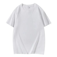 T-shirts de sport durables pour hommes, 100% coton, motif uni, anti-rétrécissement, col rond, manches courtes, pour la course à pied et la remise en forme