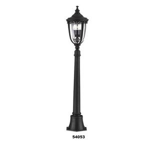 เสาไฟไฟถนนขนาดเล็กโคมไฟเสารถไฟสำหรับนอกเสาไฟสีดำโคมไฟทางเดินกลางแจ้ง - Product Image 5