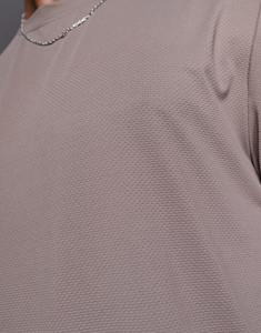 ชุดเสื้อยืดและกางเกงขาสั้นผ้าฝ้าย100% น้ำหนักเบาชุดสีตัดกันฮิปฮอประบายอากาศทรงหลวมทำจากผ้าฝ้าย - Product Image 3