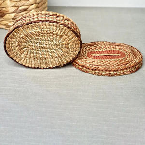 Boîtes de rangement pour l'organisation de la maison et du bureau bacs colorés en jonc de mer avec le prix le moins cher personnalisation OEM accepter - Product Image 6