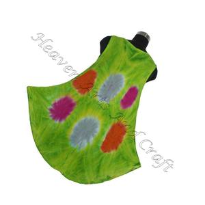 Tie Dye Beach Wear Dames Robe Tie Dye Longue Maxi Robe Faite À La Main Avec Sans Manches Tie Dye Col Rond Boho Longues Femmes Vêtements De Plage - Product Image 4