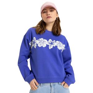 Gran oferta, venta al por mayor, sudadera gráfica de algodón de alta calidad para mujer, cuello redondo personalizado de gran tamaño con letras impresas para mujer - Product Image 2