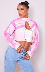 Nouvelle arrivée veste en cuir Pu High Streets pour femme coupe ajustée dernier style veste en cuir véritable lourd - Product Image 4