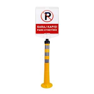 Double Sided Garage Door <b>Sign</b> No Parking Rectangle Print Reflective Material - Product Image 3