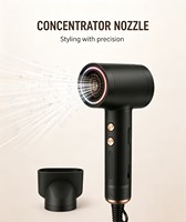 Sèche-cheveux professionnel haute vitesse 110000 tr/min Moteur BLDC sans balais 1400W Protection thermique ionique négative Concentrateur magnétique