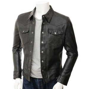 Veste en cuir véritable pour homme, style streetwear, haute qualité, hiver, imperméable, respirante, coupe-vent, col cheminée, satin - Product Image 1