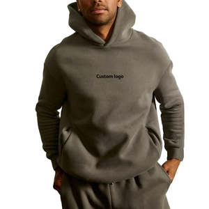 Sweat-shirt à capuche oversize en molleton épais, style streetwear, personnalisé, grande taille, pour hommes - Product Image 4