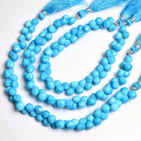 Turquoise Magnésite Perles De Pierres Précieuses En Vrac Forme D'oignon Briolette À Facettes 6mm & 8mm Bleu Fabrication De Bijoux DIY Artisanat En Gros