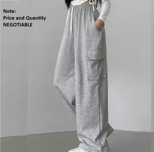 <b>Women's</b> Winter Lace Drawstring Loose Fit <b>Sweatpants</b> Tracksuit Set 100% Organic Cotton Eco-Friendly Puff Printed High Street - Product Image 1