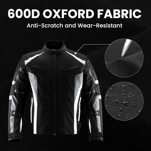 Blouson de moto en cuir unisexe CE Armor, coupe-vent, respirant, pour la course hivernale, résistant, pour la conduite - Product Image 4