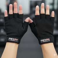 Gants de musculation avec support pour le poignet, demi-doigts, respirants, pour homme et femme, gants de musculation robustes