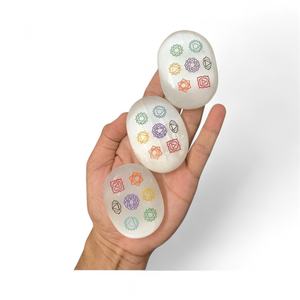 Piedra de Palma de Scolecita de Primera Calidad al por Mayor, Cristal Curativo Pulido, Forma Ovalada, Decoración Feng Shui para el Hogar, Marca MUNTAHA AGATE - Product Image 2