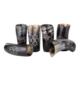 Vidrio de cuerno de búfalo para disfrutar de sus bebidas favoritas Diseño decorativo elegante Artesanía Vidrio de cuerno de búfalo - Product Image 1