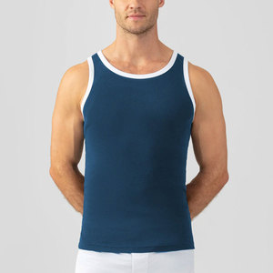 Débardeur d'été personnalisé pour hommes haut de fitness sans manches en coton respirant oem avec logo conçu pour une utilisation de marque privée en streetwear de gym - Product Image 1