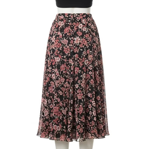 กระโปรงผ้าชีฟองพิมพ์ลายป้องกันไฟฟ้าสถิตย์สำหรับผู้หญิงเสื้อผ้าแฟชั่นฤดูร้อนผ้านุ่มไหลลื่นน้ำหนักเบา - Product Image 5