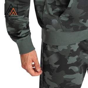 Sudadera con capucha de camuflaje personalizada XL para hombre OEM ODM estilo camuflaje ropa de calle 100% algodón sudaderas con capucha al por mayor de fabricante a granel - Product Image 3