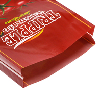 Emballage personnalisé durable en PP tissé transparent pour engrais, céréales, riz, maïs, farine, aliments pour animaux, avec impression flexo et fermeture éclair