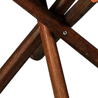 Nouvelle arrivée Portable Skin Friendly Tabouret pliant en toile Siège de camping en plein air Chaise triangulaire en hêtre à vendre