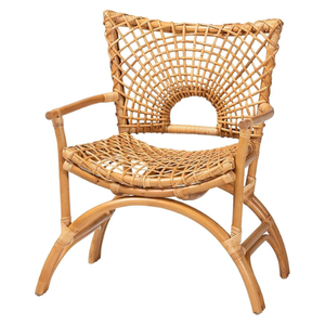 Rattan Chair Decor for Home Durable and Lightweight Cane Wicker Chair with Comfortable Seat for Kitchen & Patio - Product Image 5