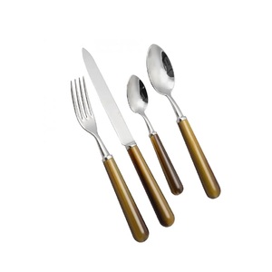 Juego de 3 piezas de cuchillo de cuerno, tenedor, cuchara, mango, cuchillo de mantequilla para restaurantes, mesa de cena, uso al mejor precio - Product Image 6