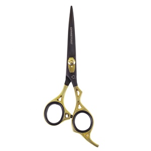 กรรไกรตัดผมมืออาชีพสำหรับคนถนัดขวา 32 ฟัน ทำจากเหล็กกล้าไร้สนิม 9CR13 ใบมีดคม สำหรับร้านเสริมสวย ช่างตัดผม ใช้สำหรับซอยและตัดแต่งทรงผม - Product Image 1