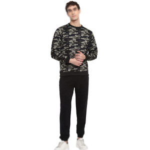 Sweat-shirts à col rond en coton pour hommes, vêtements confortables et décontractés pour hommes sweats à capuche en coton à manches longues avec logo personnalisé - Product Image 5