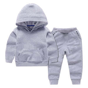 Conjunto de chándal de dos piezas de invierno transpirable para niños 2025 con Sudadera con capucha y pantalones para correr poliéster algodón - Product Image 5