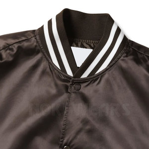 Material duradero transpirable satén Letterman chaqueta superventas hombres satén Letterman chaqueta de invierno - Product Image 4