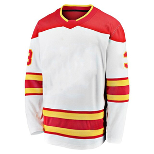 Camiseta de hockey sobre hielo OEM ODM superventas logotipo personalizado sublimación y bordado ropa deportiva cómoda - Product Image 1