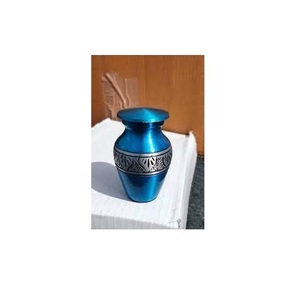 Urnas de cremación de campo de alta calidad, Color blanco para suministros funerarios, urnas de cremación de Metal para cenizas humanos, tamaño personalizado - Product Image 5