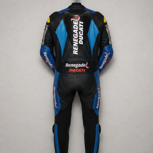 Traje de Carreras WSBK James Haydon Rucati Suzuki de 1 Pieza en Cuero Vacuno/Canguro con Certificación CE, Talla Grande para Adultos, Mono para Motociclismo en Pista - Product Image 2