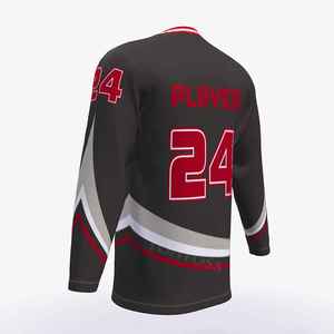Wholesale Ice <b>Hockey</b> Jerseys Men Practice Training Shirts Custom Logo Polyester Sublimation Printing Bulk Sportswear Supplier - Product Image 4