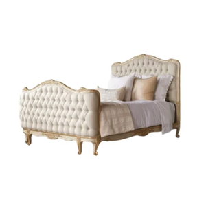 Diseños antiguos cama de madera con muebles de dormitorio tallados a mano buen producto para Villa hotel apartamento precio al por mayor - Product Image 4