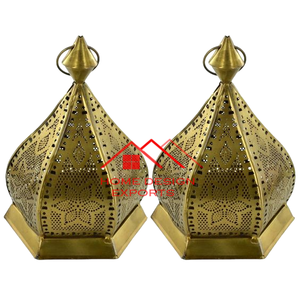 Vente chaude vente chaude conception arabe lanterne à bougie en métal pour la maison hôtel décor de table lanterne en métal - Product Image 2