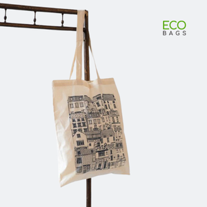 Sac fourre-tout en coton biologique réutilisable, cabas pour le Shopping, écologique, avec Logo imprimé personnalisé, en toile - Product Image 2