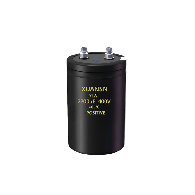 Screw Capacitor Manufacturer 2200uF 400V Screw Terminal Capacitor 80°C 20000H for PV Solar Systems