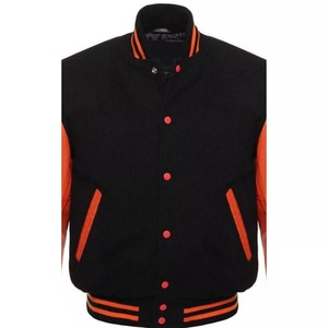 Customized Wholesale Men's Stand Collar Breathable Windproof Quick Dry <b>Thick</b> <b>Fleece</b> Varsity <b>Jacket</b> - Product Image 3