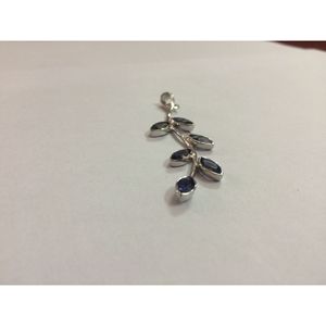 Shah Gems - Colgante de Iolita Natural para Mujer, Plata de Ley 925, Engaste de Oro Rosa, Joyería de Platino, Número del Material Principal - Product Image 4