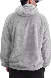 Men's Casual Sportswear Ultra Soft Sherpa Fleece Vest Breathable <b>Cashmere</b> Woolen <b>Fabric</b> Vintage Style Windproof Outer Wear - Product Image 2