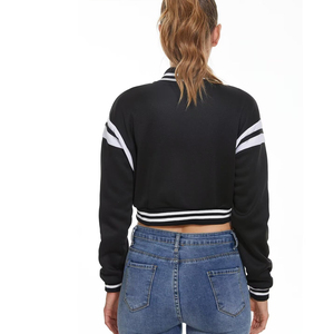 Veste de sport courte pour femme, design imprimé personnalisé, tricotée, respirante, service OEM, couleurs personnalisées, commandes en gros - Product Image 2