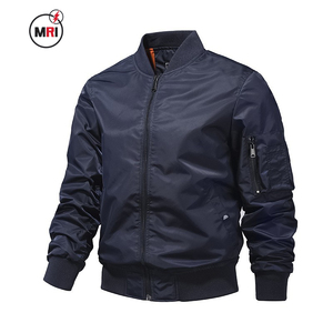 Embroidery Logo Men's Windbreaker Outerwear Bomber <b>Jackets</b> Plus Size 100% Polyester <b>Waterproof</b> Bomber <b>Jackets</b> for Men Customized - Product Image 5