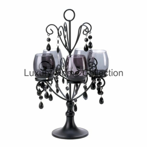 Candélabres de table en métal de conception forgée pour des fournitures de pièce maîtresse d'utilisation de religieux et de mariage de collection de maison de luxe - Product Image 4