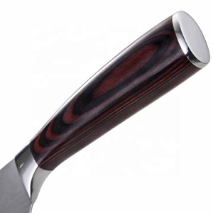 Cuchillo de Chef de acero de Damasco hecho a mano de primera calidad con mango de madera, diseño personalizado, Apto para lavavajillas, alta durabilidad de Pakistán - Product Image 5