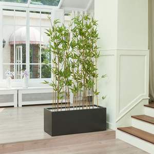 Maceta grande en forma de caja, maceta de pie con una maceta extraíble, decoración de jardín al aire libre a precio inferior - Product Image 5