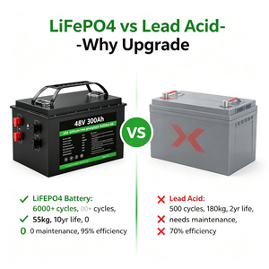 48V 300Ah LiFePO4电池 15.36kWh 深循环磷酸铁锂电池，用于太阳能存储、房车、船用、离网系统 - Product Image 3