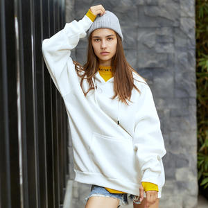 Taille UE 100% Polyester Personnalisé Imprimé Broderie logo Unisexe Hommes Solide Polaire Pull à Capuche - Product Image 5