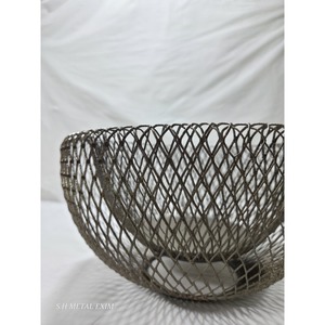 Stainless Steel Metal <b>Wire</b> Fruit <b>Basket</b> Kitchen Storage Iron <b>Basket</b> - Product Image 6