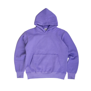 Vente en gros 100% coton épais pull à capuche uni, sweat-shirt à capuche avec logo personnalisé, broderie surdimensionnée pour hommes - Product Image 1