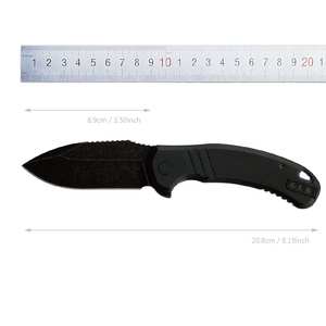 Cuchillo plegable personalizado D2 Acero G10 Mango Caza al aire libre Cuchillo de bolsillo plegable Bajo MOQ - Product Image 2