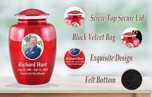 Urnas de Cremación de Metal con Foto Personalizada, Urnas Funerarias Personalizadas para Cenizas de Adultos, Urnas para Cenizas Humanas Hechas a Mano, Tamaño Personalizado - Product Image 2